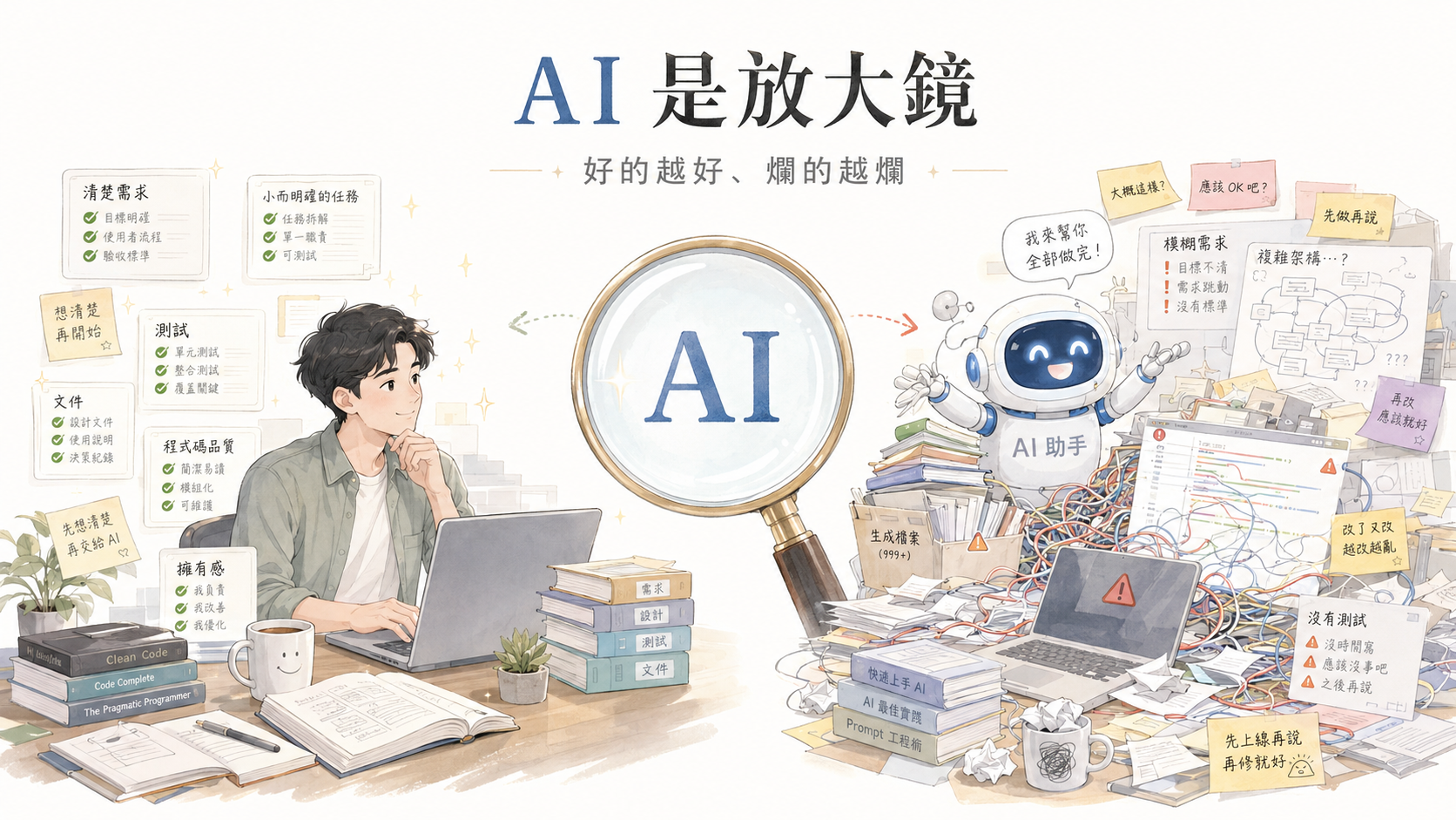 AI 是放大鏡：好的越好、爛的越爛